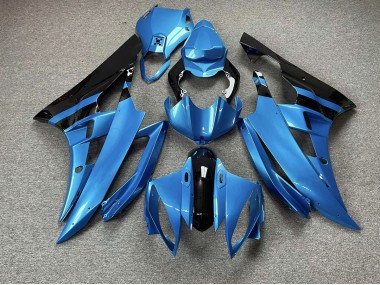 2006-2007 Bleu Ciel & Noir Yamaha R6 Carénage Moto