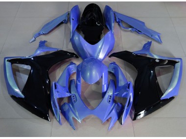 2006-2007 Bleu Clair & Noir Suzuki GSXR 600-750 Carénage Moto