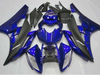 2006-2007 Bleu Métallisé & Noir Yamaha R6 Carénage Moto