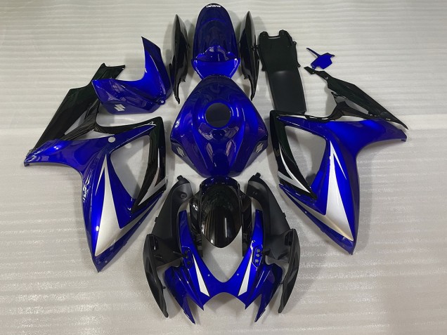 2006-2007 Bleu Noir & Blanc Spécial Suzuki GSXR 600-750 Carénage Moto 2006-2007 Bleu Noir & Blanc Spécial Suzuki GSXR 600-750 Carénage Moto