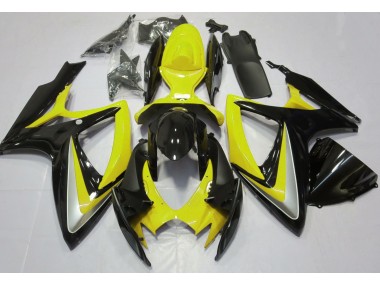 2006-2007 Jaune Brillant Débadgé Suzuki GSXR 600-750 Carénage Moto