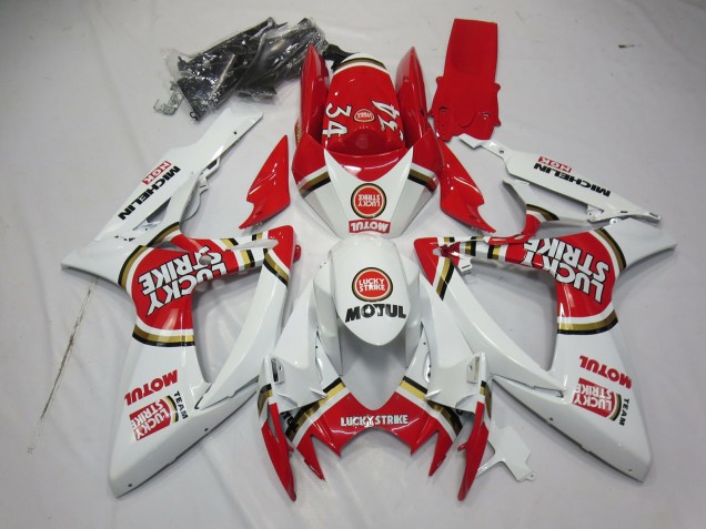 2006-2007 Lucky Strike Suzuki GSXR 600-750 Carénage Moto 2006-2007 Lucky Strike Suzuki GSXR 600-750 Carénage Moto