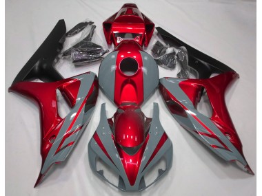 2006-2007 Nardo Gris & Rouge Honda CBR1000RR Carénage Moto