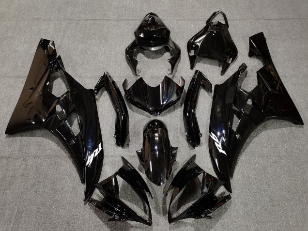 2006-2007 Noir Brillant & Bleu Nacré Yamaha R6 Carénage Moto
