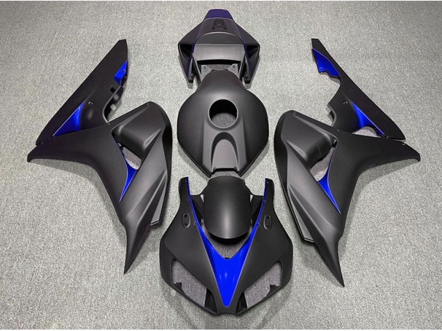 2006-2007 Noir Mat & Bleu Honda CBR1000RR Carénage Moto