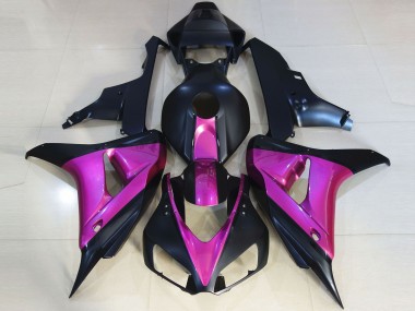 2006-2007 Noir Mat & Rose Honda CBR1000RR Carénage Moto