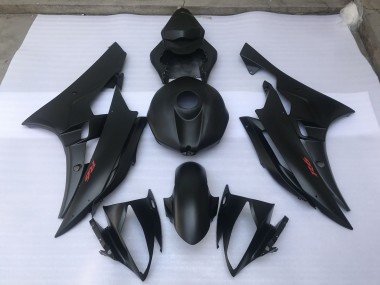 2006-2007 Noir Mat Uni Yamaha R6 Carénage Moto