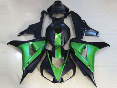 2006-2007 Noir Mat & Vert Honda CBR1000RR Carénage Moto