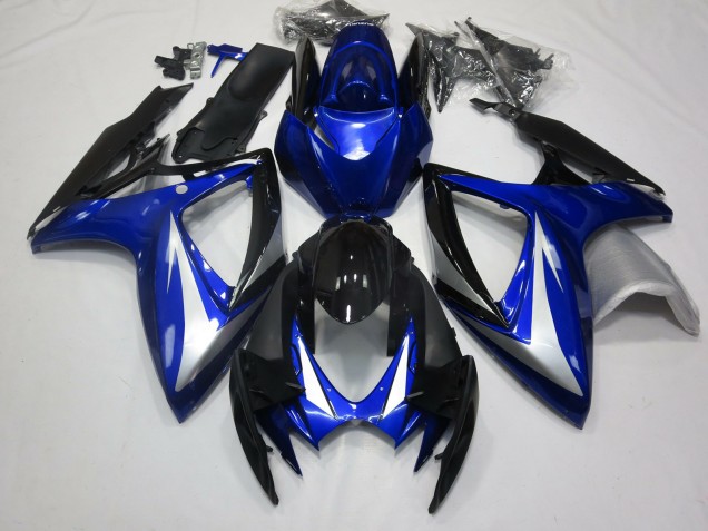 2006-2007 OEM Style Bleu Profond Suzuki GSXR 600-750 Carénage Moto