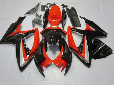 2006-2007 Orange Argent & Noir Suzuki GSXR 600-750 Carénage Moto