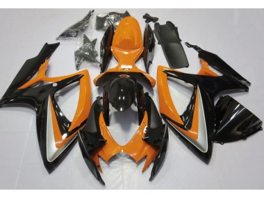 2006-2007 Orange Brillant Débadgé Suzuki GSXR 600-750 Carénage Moto