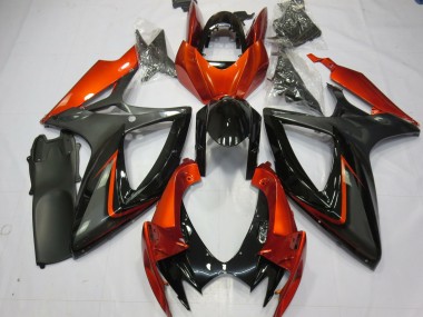 2006-2007 Orange Brûlé & Gris Suzuki GSXR 600-750 Carénage Moto