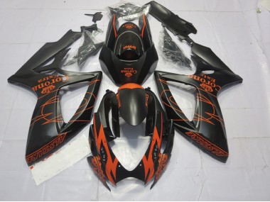 2006-2007 Orange Mat Suzuki GSXR 600-750 Carénage Moto