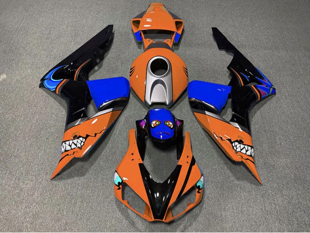 2006-2007 Requin Orange Honda CBR1000RR Carénage Moto
