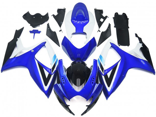 2006-2007 Style Bleu Profond & Bleu Clair OEM Suzuki GSXR 600-750 Carénage Moto 2006-2007 Style Bleu Profond & Bleu Clair OEM Suzuki GSXR 600-750 Carénage Moto