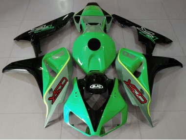 2006-2007 Style Cbr Vert Brillant & Noir Honda CBR1000RR Carénage Moto