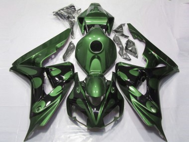2006-2007 Vert Brillant & Noir Honda CBR1000RR Carénage Moto