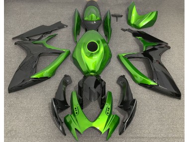 2006-2007 Vert Clair & Noir Suzuki GSXR 600-750 Carénage Moto