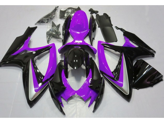2006-2007 Violet Brillant Débadgé Suzuki GSXR 600-750 Carénage Moto 2006-2007 Violet Brillant Débadgé Suzuki GSXR 600-750 Carénage Moto