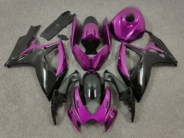 2006-2007 Violet & Noir Suzuki GSXR 600-750 Carénage Moto 2006-2007 Violet & Noir Suzuki GSXR 600-750 Carénage Moto
