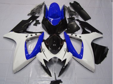 2006-2007 Étoile Bleu Foncé Suzuki GSXR 600-750 Carénage Moto