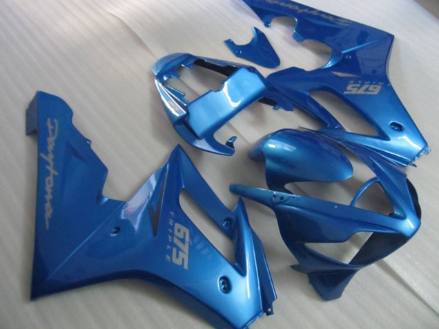 2006-2008 Bleu Vif Triumph Daytona 675 Carénage Moto 2006-2008 Bleu Vif Triumph Daytona 675 Carénage Moto