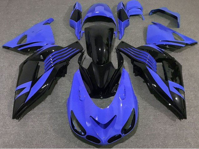2006-2011 Bleu Brillant Kawasaki ZX14R Carénage Moto 2006-2011 Bleu Brillant Kawasaki ZX14R Carénage Moto