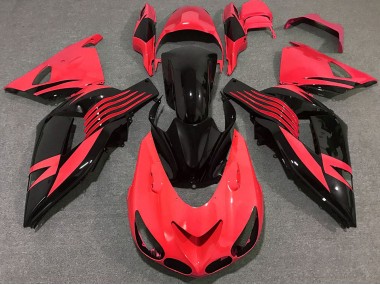 2006-2011 Rouge Vif Kawasaki ZX14R Carénage Moto