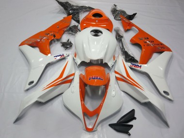 2007-2008 Arancione E Bianco HRC Honda CBR600RR Carénage Moto