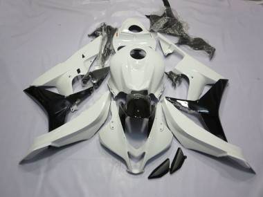 2007-2008 Blanc Brillant & Noir Honda CBR600RR Carénage Moto