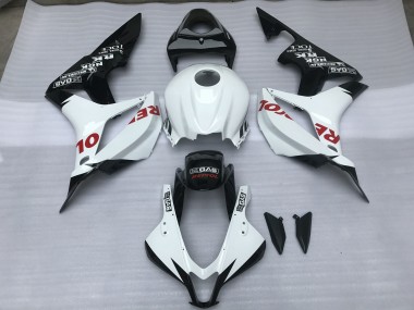 2007-2008 Blanc Brillant & Rouge Repsol Honda CBR600RR Carénage Moto