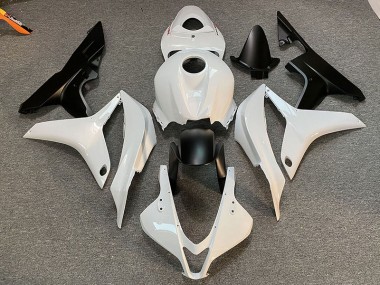 2007-2008 Blanc & Noir Propres Honda CBR600RR Carénage Moto