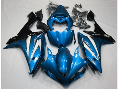 2007-2008 Bleu Clair Blanc & Noir Yamaha R1 Carénage Moto