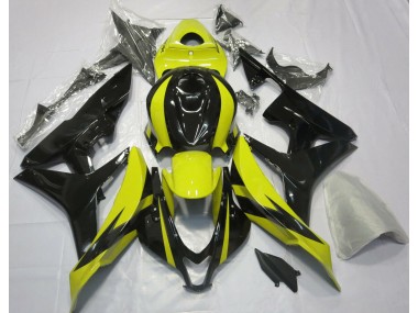 2007-2008 Conception Jaune & Noire OEM Honda CBR600RR Carénage Moto