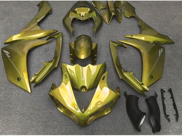 2007-2008 Jaune Brillant Yamaha R1 Carénage Moto