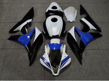 2007-2008 Noir Blanc & Bleu Honda CBR600RR Carénage Moto