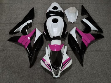 2007-2008 Noir Blanc & Rose Honda CBR600RR Carénage Moto