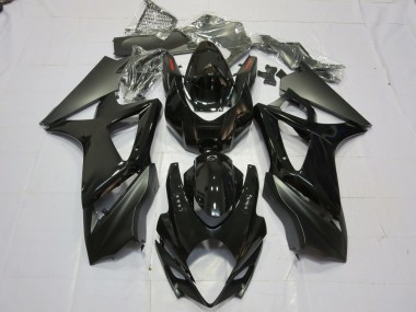 2007-2008 Noir Brillant & Mat Suzuki GSXR 1000 Carénage Moto