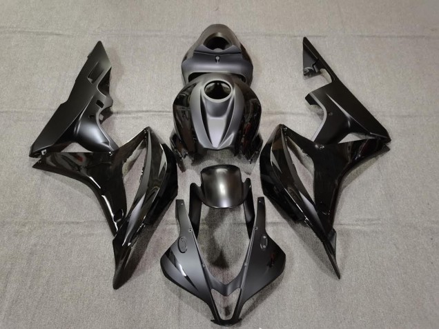 2007-2008 Noir Mat & Brillant Honda CBR600RR Carénage Moto 2007-2008 Noir Mat & Brillant Honda CBR600RR Carénage Moto