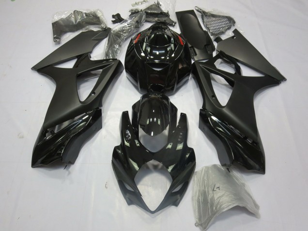 2007-2008 Noir Mat Brillant Suzuki GSXR 1000 Carénage Moto 2007-2008 Noir Mat Brillant Suzuki GSXR 1000 Carénage Moto