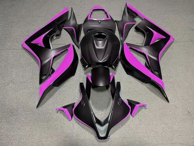 2007-2008 Noir Mat & Rose Honda CBR600RR Carénage Moto