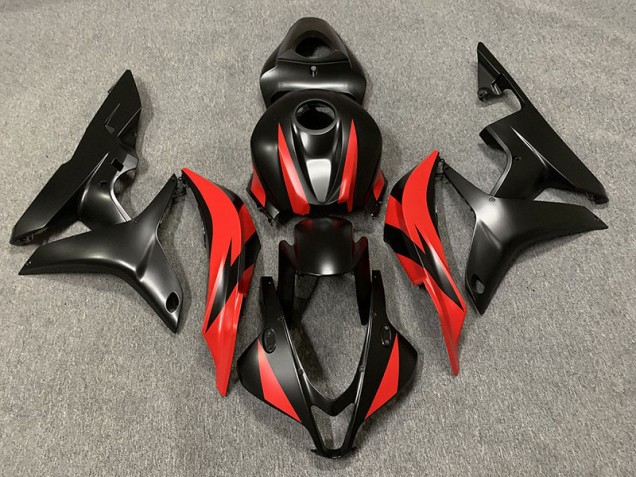 2007-2008 Noir Mat & Rouge Honda CBR600RR Carénage Moto 2007-2008 Noir Mat & Rouge Honda CBR600RR Carénage Moto