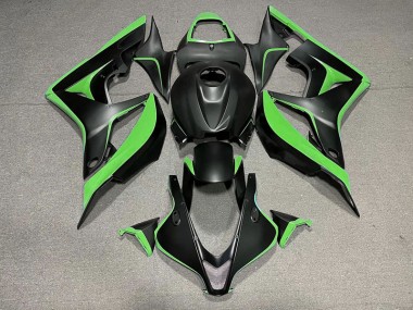 2007-2008 Noir Mat & Vert Honda CBR600RR Carénage Moto
