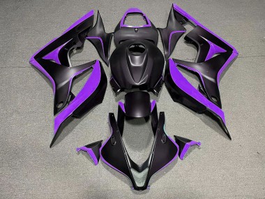 2007-2008 Noir Mat & Violet Honda CBR600RR Carénage Moto