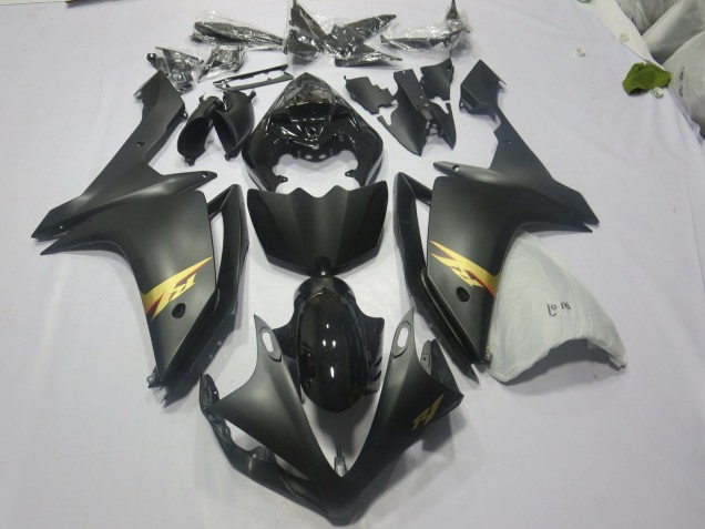 2007-2008 Noir & Or Yamaha R1 Carénage Moto 2007-2008 Noir & Or Yamaha R1 Carénage Moto