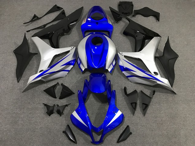2007-2008 OEM Style Bleu & Argent Honda CBR600RR Carénage Moto 2007-2008 OEM Style Bleu & Argent Honda CBR600RR Carénage Moto