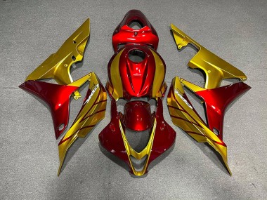 2007-2008 Or Rouge Honda CBR600RR Carénage Moto