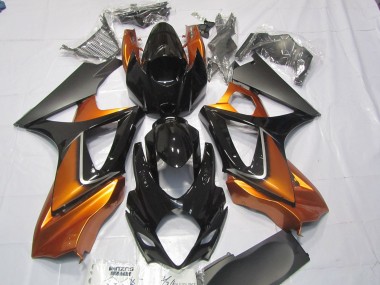 2007-2008 Orange & Noir Suzuki GSXR 1000 Carénage Moto