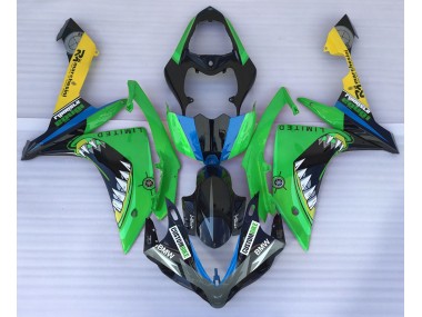 2007-2008 Requin Vert Yamaha R1 Carénage Moto