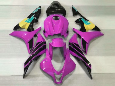 2007-2008 Rose & Bleu Sarcelle Taureau Honda CBR600RR Carénage Moto
